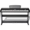 Digitalpiano mit 88 Tasten und Pedalen Schwarz Melaminplatte
