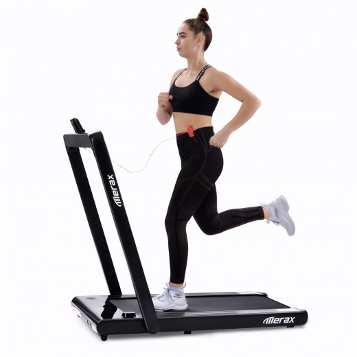 

Merax 2.25 HP Electric Foldable Treadmill 2-in-1 Running Machine With Remote Control