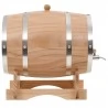 Weinfass mit Hahn Kiefernholz Massiv 12 L