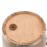 Weinfass mit Hahn Kiefernholz Massiv 12 L