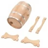 Weinfass mit Hahn Kiefernholz Massiv 12 L