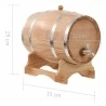 Weinfass mit Hahn Kiefernholz Massiv 12 L
