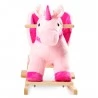 Plush Rocking Dinosaur Wooden Rocker Kids Toddlers Rocking Toy