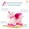 Plush Rocking Dinosaur Wooden Rocker Kids Toddlers Rocking Toy