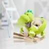 Plush Rocking Dinosaur Wooden Rocker Kids Toddlers Rocking Toy