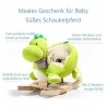 Plush Rocking Dinosaur Wooden Rocker Kids Toddlers Rocking Toy