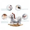 Plush Rocking Dinosaur Wooden Rocker Kids Toddlers Rocking Toy
