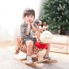 Plush Rocking Dinosaur Wooden Rocker Kids Toddlers Rocking Toy