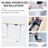 ACGAM ET225E Electric Three-stage Legs Standing Desk Frame  Dual Motor + ACGAM High Quality Table Board