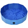 Hundepool Faltbar Blau 80 x 20 cm PVC