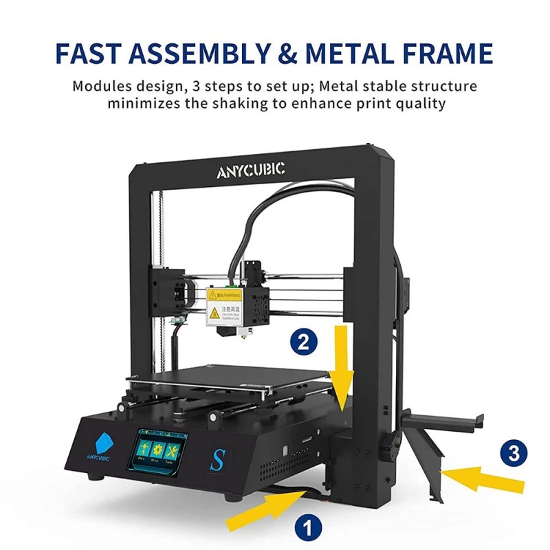 Anycubic Mega S 3D Printer 210x210x201mm - GEEKMAXI.COM