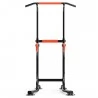Power Tower Dip Station With Pull-up Bar Push-up Handles Height Adjustable No Backrest And Pull Ropes