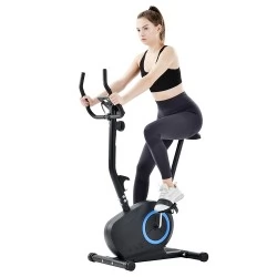 Ergometer fitnessoefening fiets met pulsensoren 8 Weerstandsniveaus Verstelbaar zadel