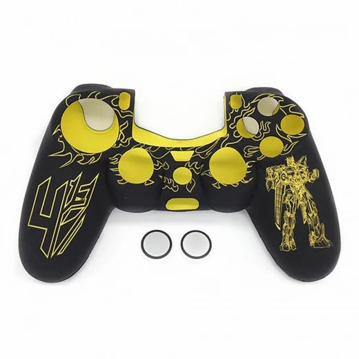 Silicone Gel Cover Controller Protective Case Sweat Resistant Anti-slip for PS4 - Yellow
