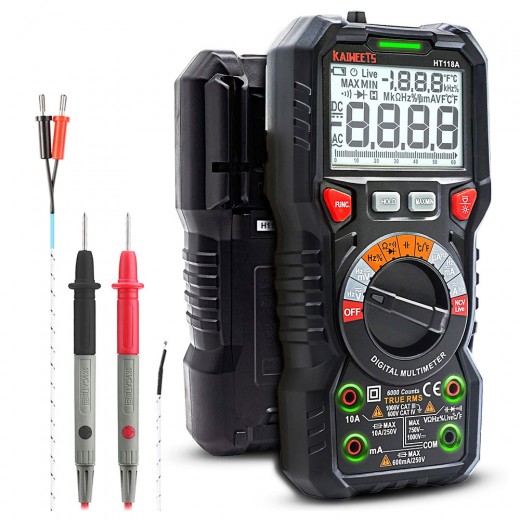 KAIWEETS HT118A Digital Multimeter TRMS 6000 Counts