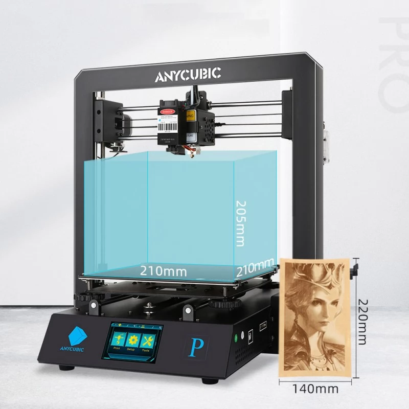 Anycubic Mega Pro 3D Printer 2 in1 3D Printing & Laser Engraving