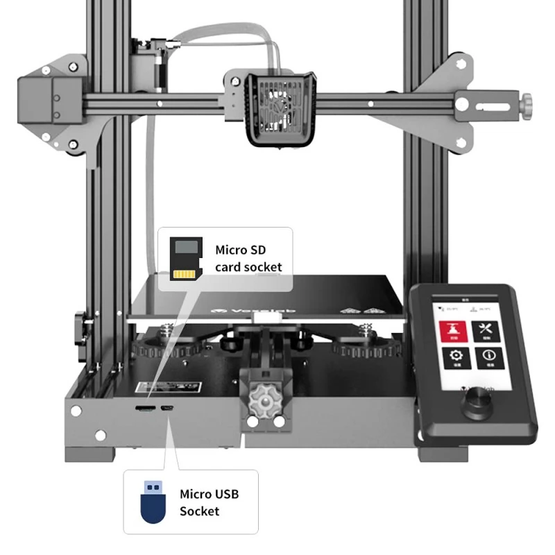 Voxelab Aquila X2 3D Printer 32-bit Silent Motherboard Resume