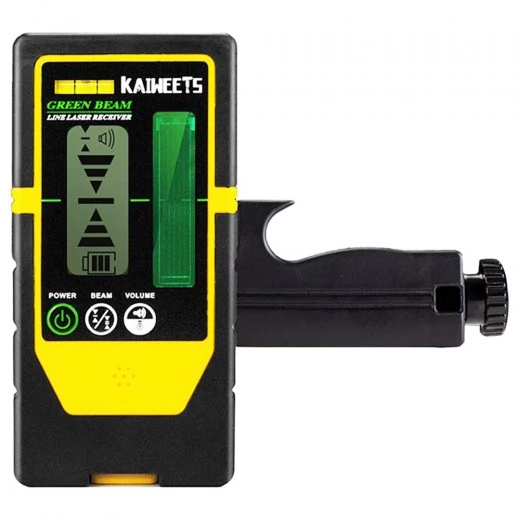 Kaiweets LR100G Laserdetector Compatibel met KT360A/B Puls-modus Dubbelzijdige ontvanger Werkbereik tot 196ft