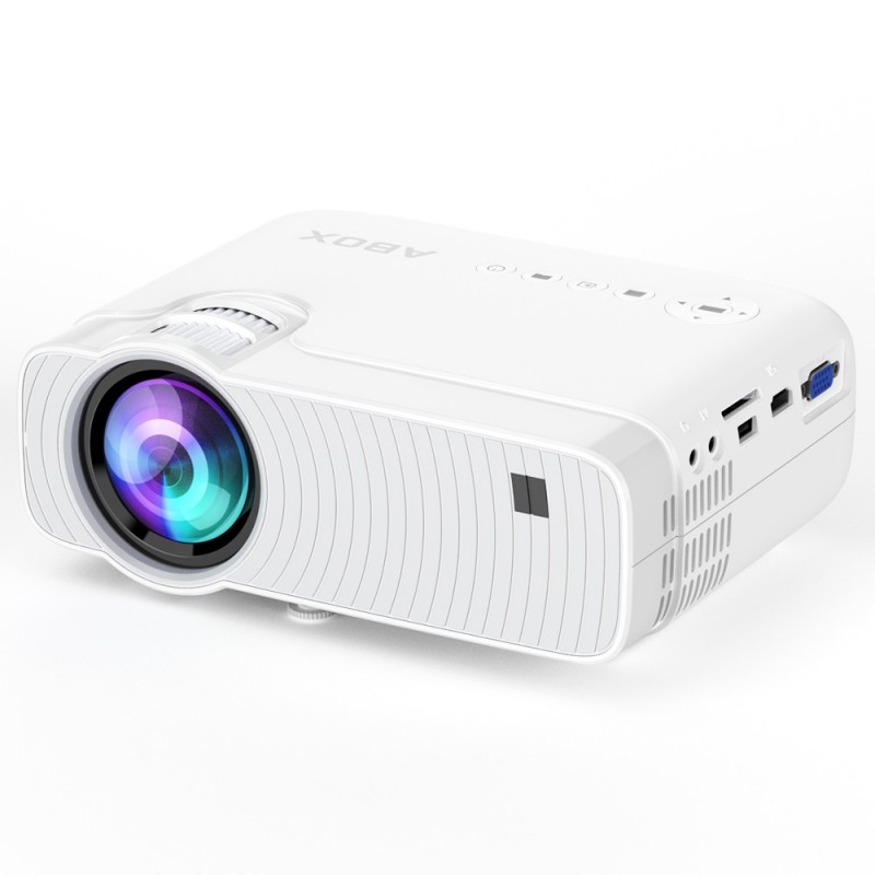 BOMAKER WiFi Projector 2021 Upgraded Portable Movie Projector Full HD Native 7 