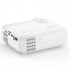 Bomaker GC357 Projector Native 720P Resolution 150 ANSI Lumens iOS and Android Wireless Screen Mirroring - White