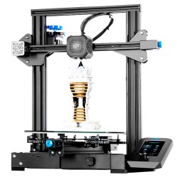 Creality 3D Ender 3 V2 3D Printer Upgraded 32-bit Silent Motherboard Carborundum Glass Platform Printing Size 220x220x250mm