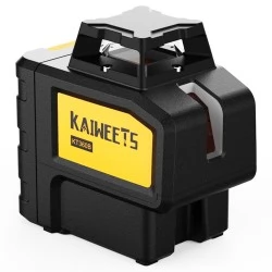 KAIWEETS KT360B Rotary Laser Level, adapterstatief, zelfnivellerende groene laserstraal, 360 graden horizontaal