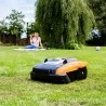 Yard Force Compact 400RiS Automatic Robotic Lawnmower, Up to 400m²,16cm Cutting Width,App Control,Support WiFi,Rain Sensor