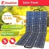 Flashfish SP 18V100W Tragbares Solarpanel Dual USB Faltbares Solarladegerät für Outdoor-Stromversorgung Camping Reisen