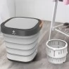 Moyu Mini Portable Foldable Spin Dry Energy-Saving Electric Laundry Washing Machine For Home Travel - Second Generation
