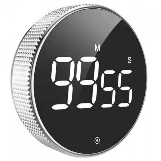 QASIQ Self-Discipline Rotation Timer Magnetic LED Mute Timer Kitchen Countdown Beauty Campaign Reminder