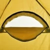 Draagbaar camping toilet met gele tent 10+10 L