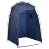Draagbaar camping toilet met blauwe tent 10+10 L