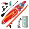 Funwater Racing Roard KOI Inflatable Stand Up Paddling Board Maximum Load 150kg with Accessories 350x84x15cm