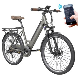 FAFREES F26 Pro 26'' CST Tires Step-through Electric Trekking Bike Max Mileage 90km 36V 10Ah Battery