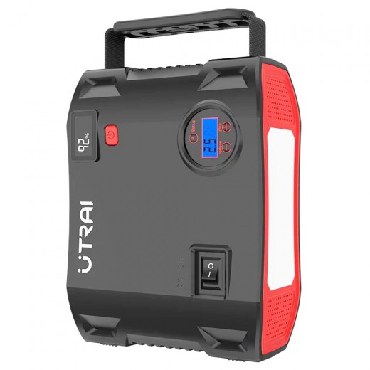 

UTRAI Jstar 5 24000mAh 2000A 4-in-1 Car Jump Starter with 150 PSI Air Compressor Dual Display Start Up To 8.0 L GAS 7.5 L DIESEL