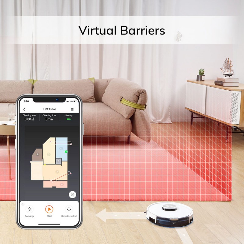 ILIFE L100 Robot Vacuum Cleaner 2000Pa 