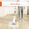 EASINE by ILIFE S50 1300W Wired Steam Mop 450ml Water Tank 10 Levels Adjustable 120 Degree Celsius High-Temperature