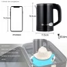 Sonifer SF2058 0.6L 800W Cordless Electric Kettle, Mini Stainless Steel Portable Tea Coffee Kettle Pot for Trip