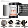 Sonifer SF2058 0.6L 800W Snoerloze Elektrische Waterkoker, Mini Roestvrij Staal Draagbare Thee Koffie Waterkoker Pot voor Reis