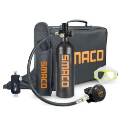 SMACO S400 Plus 1L Mini Scuba Diving Tank for 15-20 Minutes Using Time Lightweight and Portable Diving Set
