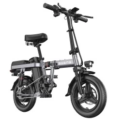 ENGWE T14 Foldable Electric City Bicycle,250W Brushless Motor & 48V 10Ah Battery,  14 Inch Tire - Gray