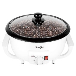 Sonifer SF3544 Elektrischer Kaffeebohnen-Röster, 750 g Kapazität, Kaffee-Erdnussbohnen-Backofen, Popcorn-Maker
