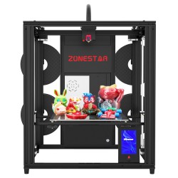 Zonestar Z9V5 MK3 3D Drucker mit automatischer Nivellierung, 4 Extruder-Design, Mischfarbendruck, 300 x 300 x 400 mm