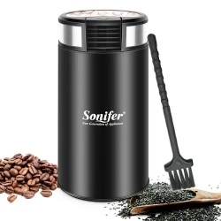 Sonifer SF3526 200W 50g Mini elektrische Kaffeemühle für Kaffee, Nüsse, Kräuter, Körner, Pfeffer, Kaffeebohnen etc.