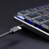 Redragon K615P-KBS Elise Pro RGB Mechanische Tastatur, kabellos, Bluetooth, Tri-Mode, ultradünn, flacher, blauer Schalter