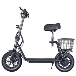 BOGIST M5 Pro 12 Inch Tire Foldable Electric Scooter with Seat and Cargo Carrier - 500W Motor & 11Ah 48V Battery