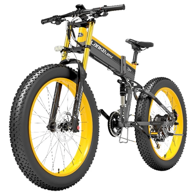 LANKELEISI T750 Plus 26*4.0 Inch Fat Tire Foldable Electric Bike