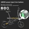 COASTA T18 12'' luchtband opvouwbare elektrische fiets - 7.8Ah batterij & 350W motor