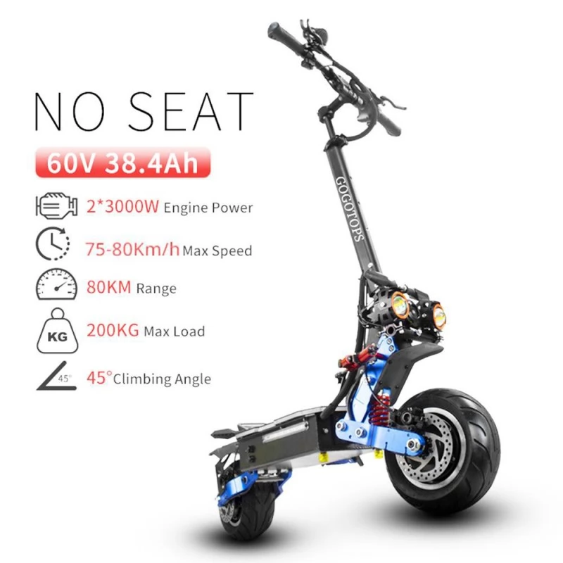 GOGOTOPS GS8 10 inch Road Tire Electric Scooter without Seat