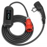 ANDAIIC EV Charger Electric Car Portable Charger Type 2 IEC62196 Mode 2 8/10/13/16A 3 Phase Current Adjustable 10m Cable